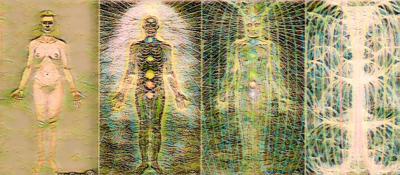 Fysiek, Etherische, Astraal lichaam en Mentaal