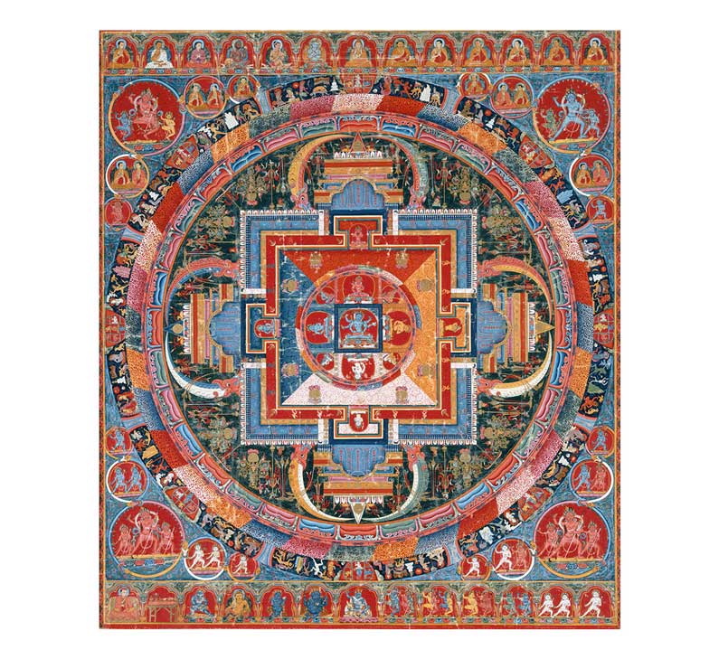Tibetaanse mandala medicijnwiel