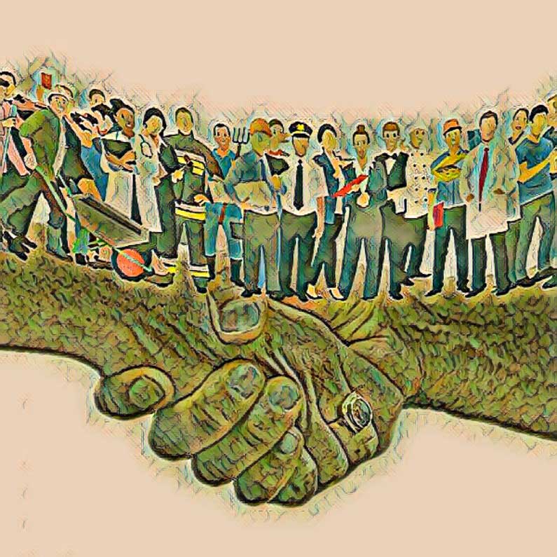 Peter de Haan_de poldersjamaan Polderen in actie: